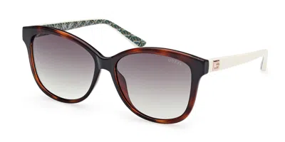 Guess Gu7920 52p Women's Sunglasses Tortoiseshell Size 58 In Brown