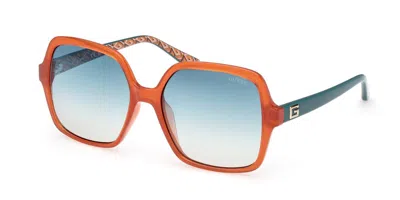 Guess Gu7921-h 44x Women's Sunglasses Orange Size 57