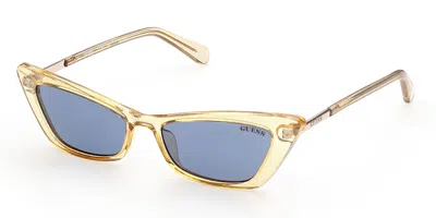 Guess Gu8229 41v Women's Sunglasses Yellow Size 53