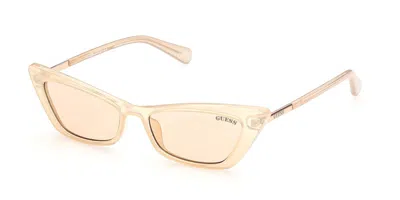 Guess Gu8229 57e Occhiali Da Sole Marroni Per Donna In Gold