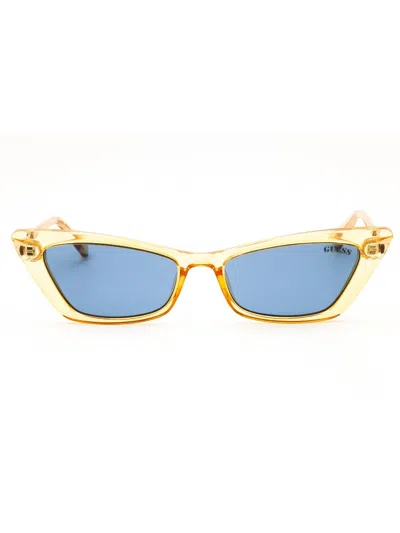 Guess Gu8229 Sunglasses In Yellow/other / Blue
