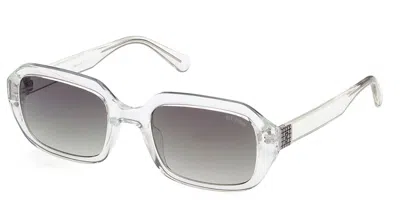 Guess Gu8244 26p Men's Sunglasses White Size 55 In Multi