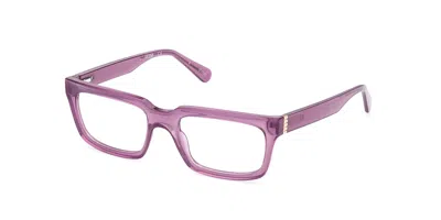 Guess Gu8253 Men's Glasses, Purple, Size 53
