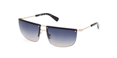 Guess Gu8256 32b Men's Sunglasses  Size 66 In Black