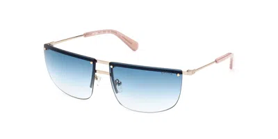 Guess Gu8256 32w Men's Sunglasses Gold Size 66