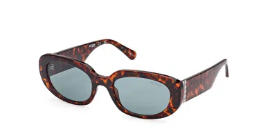 Guess Gu8260 53n Women's Sunglasses Tortoiseshell Size 54 In Brown