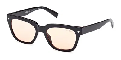 Guess Gu8265 01e Men's Sunglasses Black Size 53