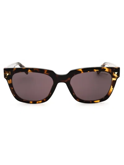 Guess Gu8265 Sunglasses In Dark Havana / Smoke