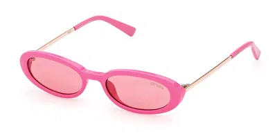 Guess Gu8277 72s Men's Sunglasses Pink Size 51