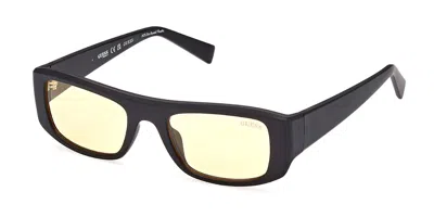 Guess Gu8278 02e Men's Sunglasses Black Size 51