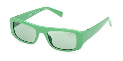 Guess Gu8278 93n Men's Sunglasses Green Size 51