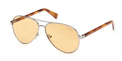 Guess Gu8279 08e Men's Sunglasses Grey Size 58 In Gray