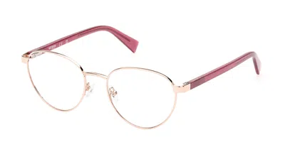Guess Gu8282 Men's Glasses, Rose-gold, Size 51 In Pink