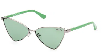 Guess Gu8286 08n Women's Sunglasses Silver Size 55