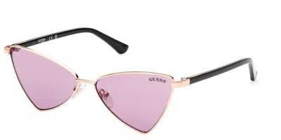 Guess Gu8286 28y Women's Sunglasses Gold Size 55