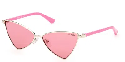 Guess Gu8286 32s Women's Sunglasses Gold Size 55