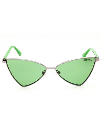 Guess Gu8286 Sunglasses In Gold / Bordeaux