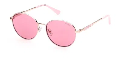 Guess Gu9209 28s Occhiali Da Sole Oro Per Uomo In Pink