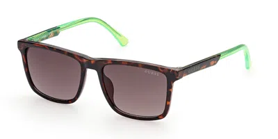 Guess Gu9211 52g Men's Sunglasses Tortoiseshell Size 49 In Brown