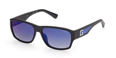 Guess Gu9213 02x Men's Sunglasses Black Size 51