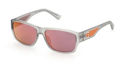 Guess Gu9213 20u Men's Sunglasses Grey Size 51 In Gray