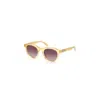 Guess Yellow Plastic Sunglasses In Gold