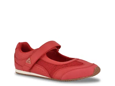 Guess Harminn Mary Jane Sneaker In Red