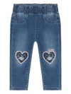 Guess Heart-detail Jeans In Multi