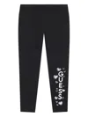 Guess Heart-logo Leggings In Black