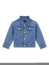 Guess Girls Heart Denim Jacket In 蓝色