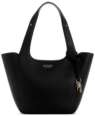 Guess Helina Extra-large Tote With Pouch In Black