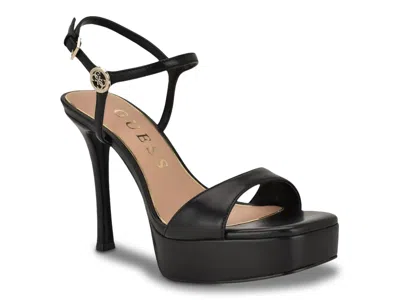 Guess Hendora Platform Sandal In Black
