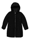 Guess Hooded Padded Coat In Black