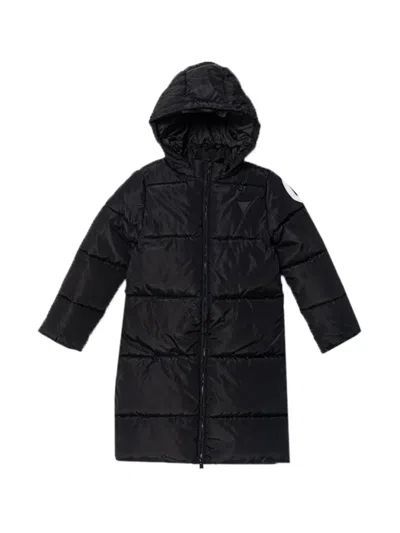 Guess Kids' Hooded Padded Coat In Black