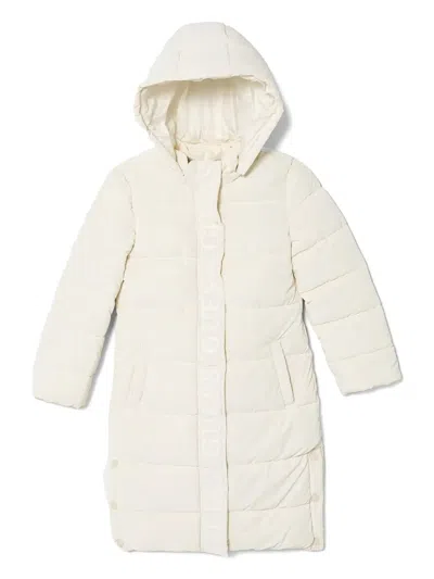 Guess Kids' Hooded Puffer Jacket In Neutrals