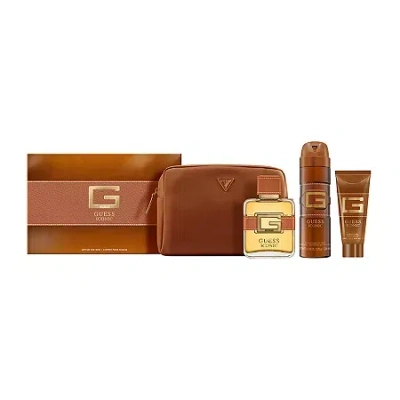 Guess Iconic Mens 4-pc Gift Set In Brown
