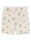 Guess Illustration-style Print Shorts