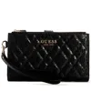 Guess Isemay Double Zip Organizer Wallet In Black
