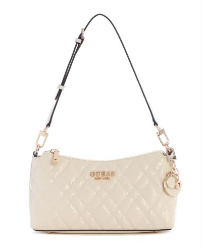 Guess Isemay Small Shoulder Bag In White