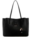 Guess Isola Multi Compartment Large Tote Bag In Black