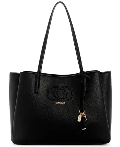 Guess Isola Multi Compartment Large Tote Bag In Black