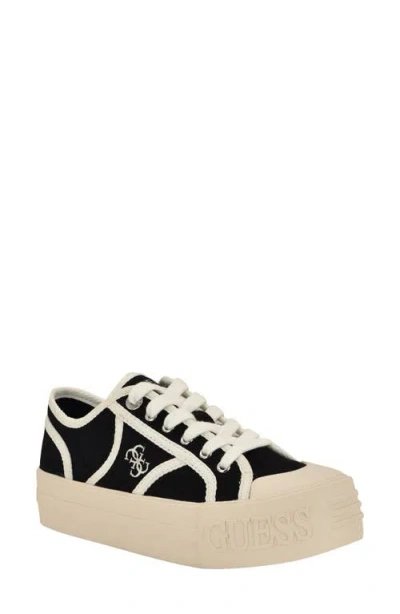 Guess Issah Platform Sneaker In Black