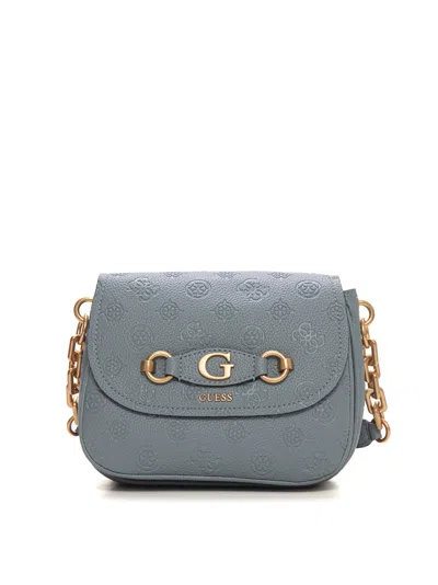 Guess Izzy Peony  Small Bag In Azure
