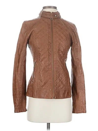 Pre-owned Guess Jacket In Brown