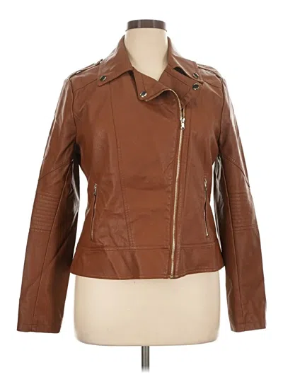 Pre-owned Guess Jacket In Brown