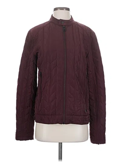 Pre-owned Guess Jacket In Burgundy
