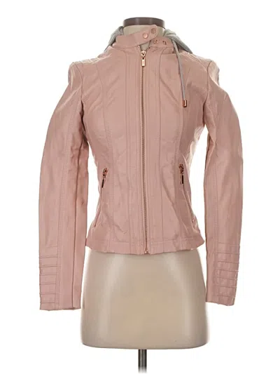 Pre-owned Guess Jacket In Pink
