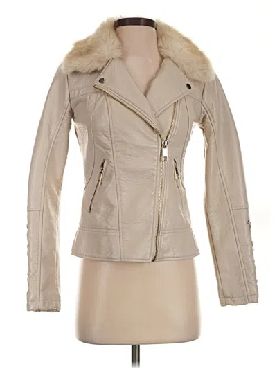 Pre-owned Guess Jacket In Tan