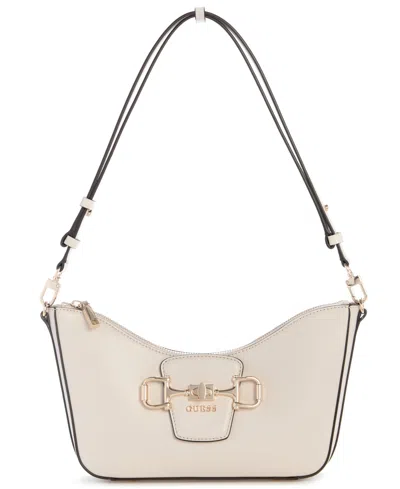 Guess Janie Convertible Small Shoulder Bag In Gray