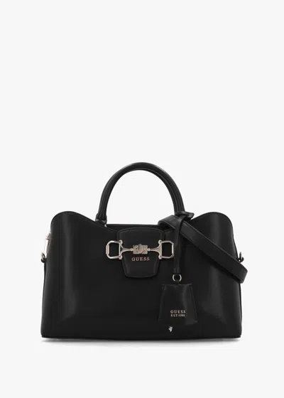 Guess Janie Girlfriend Black Satchel Bag